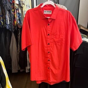 DIXXON “Performance Bamboo Series” Bright Red SS Button Down Shirt